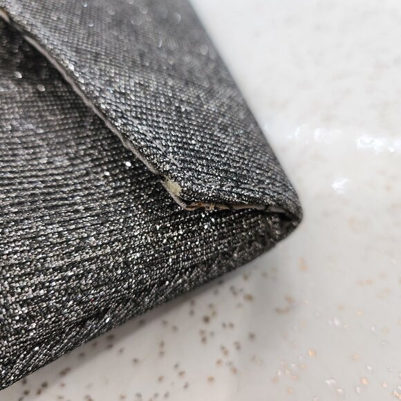 Pewter Sparkly Clutch Purse - Picture 7 of 7